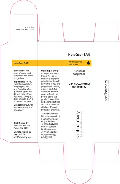 Label (Notaquensan Nasal Spray   Us Fs 30x30x110)